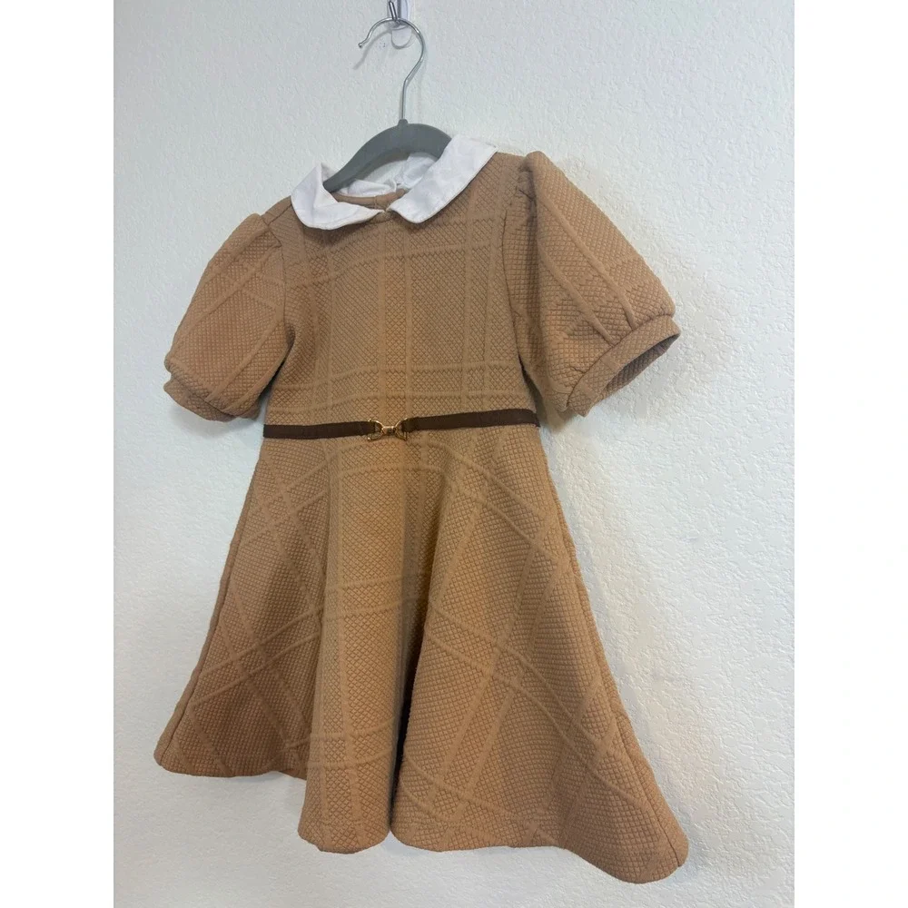 long sleeve brown maternity dress Momyknows Elegant Falbala Bodycon Side Slit Baby Shower Maxi Dress, Brown / S exc_gift-box Size:US24+ have maternity dress Classic High neck Long